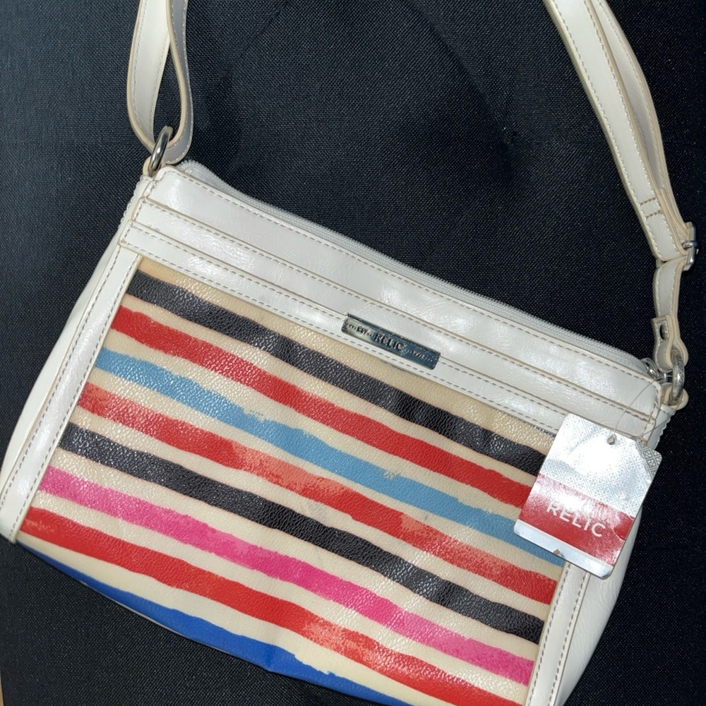 Relic Colorful Striped Crossbody Bag